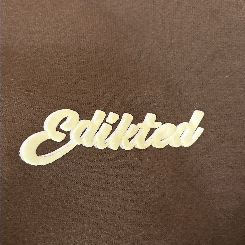 Edikted brown hoodie - Picture 2 of 4